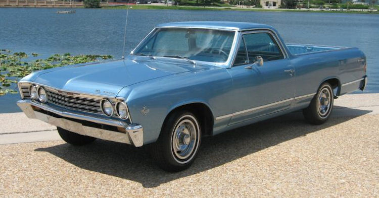 1967 El Camino in Marina Blue