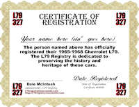 Registry Certificate