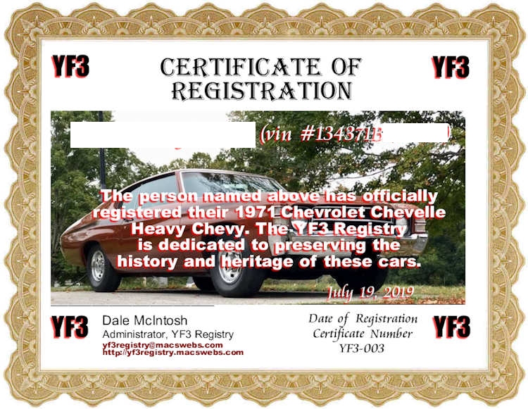 � YF3 - Heavy Chevy Registry & Showcase
