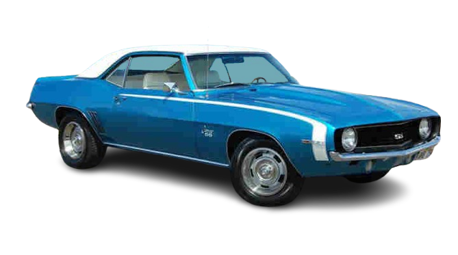 71 A ~ Le Mans Blue, white vinyl top
