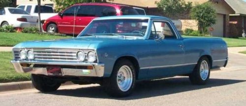 1967 El Camino in Marina Blue
