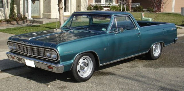 1964 El Camino in Lagoon Aqua