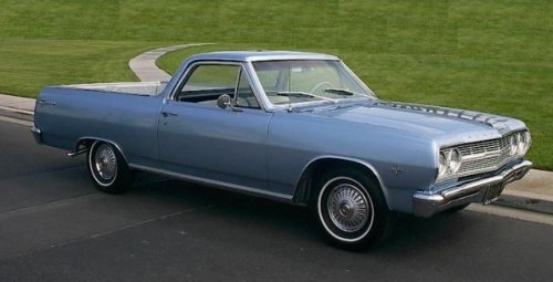 1965 El Camino in Mist Blue
