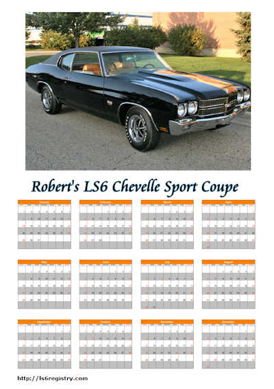 LS6 Registry Calendar